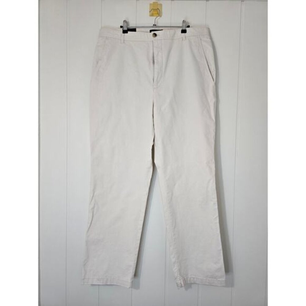 Banana Republic High Rise Authentic Chino Cream NWT Casual Cotton Size 16